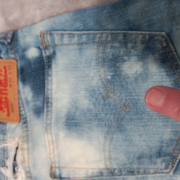 Levi 505 waste American flag shorts custom made. - Picture 5 of 9